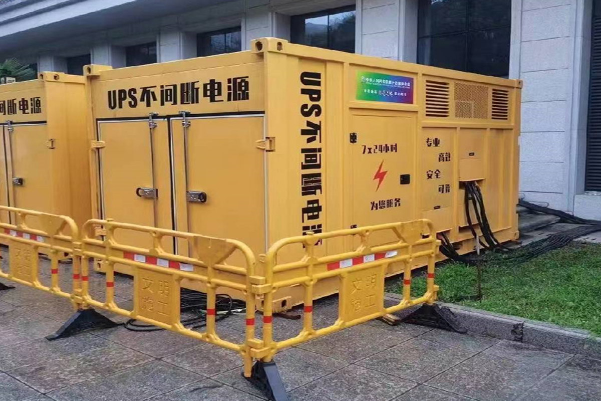 方城发电机租赁施工现场